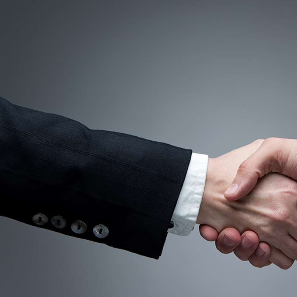 Shaking hands