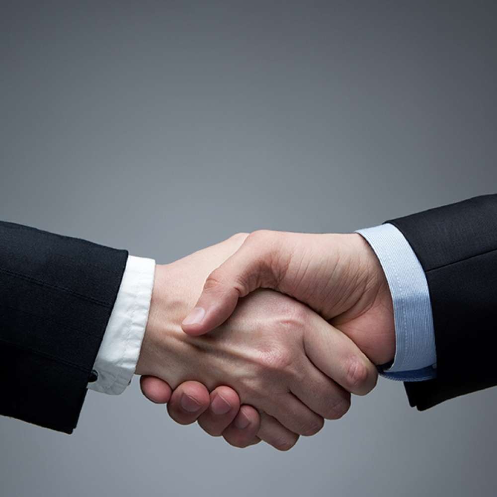 Shaking hands