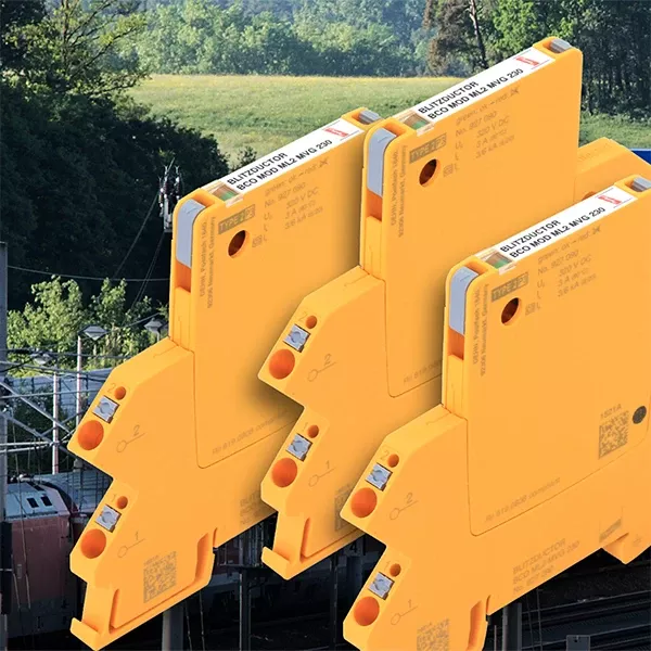 BLITZDUCTORconnect protects railway systems